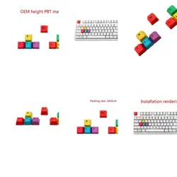 Teclas OEM para teclado mecánico: WASD, ESC y flechas RGB