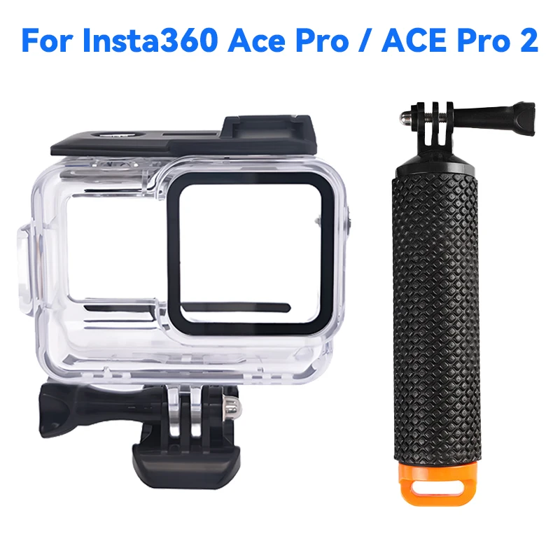 Funda impermeable de 60m para Insta 360 ACE Pro / Pro 2, carcasa protectora para buceo, protección completa subacuática, buceo y surf - imagen 2