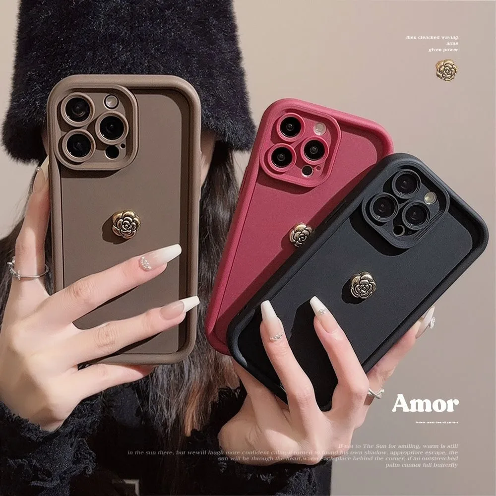Funda de teléfono suave con flor rosa Retro 3D para Honor 400, funda de silicona mate suave a prueba de golpes inteligente para Honor 400 Lite 400 Pro - imagen 3