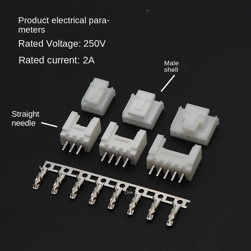 20 set/lote conector de paso Hy2.0mm con cerradura PCB Terminal de cableado de asiento de Pin de enchufe de una sola fila 2P 3 4 5 6 7 8 9 10P - imagen 3