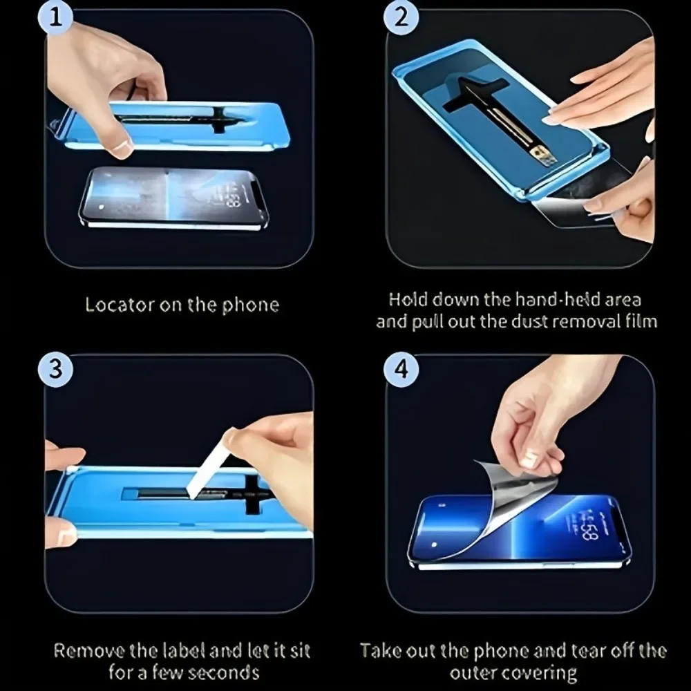 Película templada antiespionaje sin polvo, 2 uds., adecuada para S24 S25 Ultra, Protector de pantalla para Samsung S23 S22 S21 Plus S25Edge Glass - imagen 2