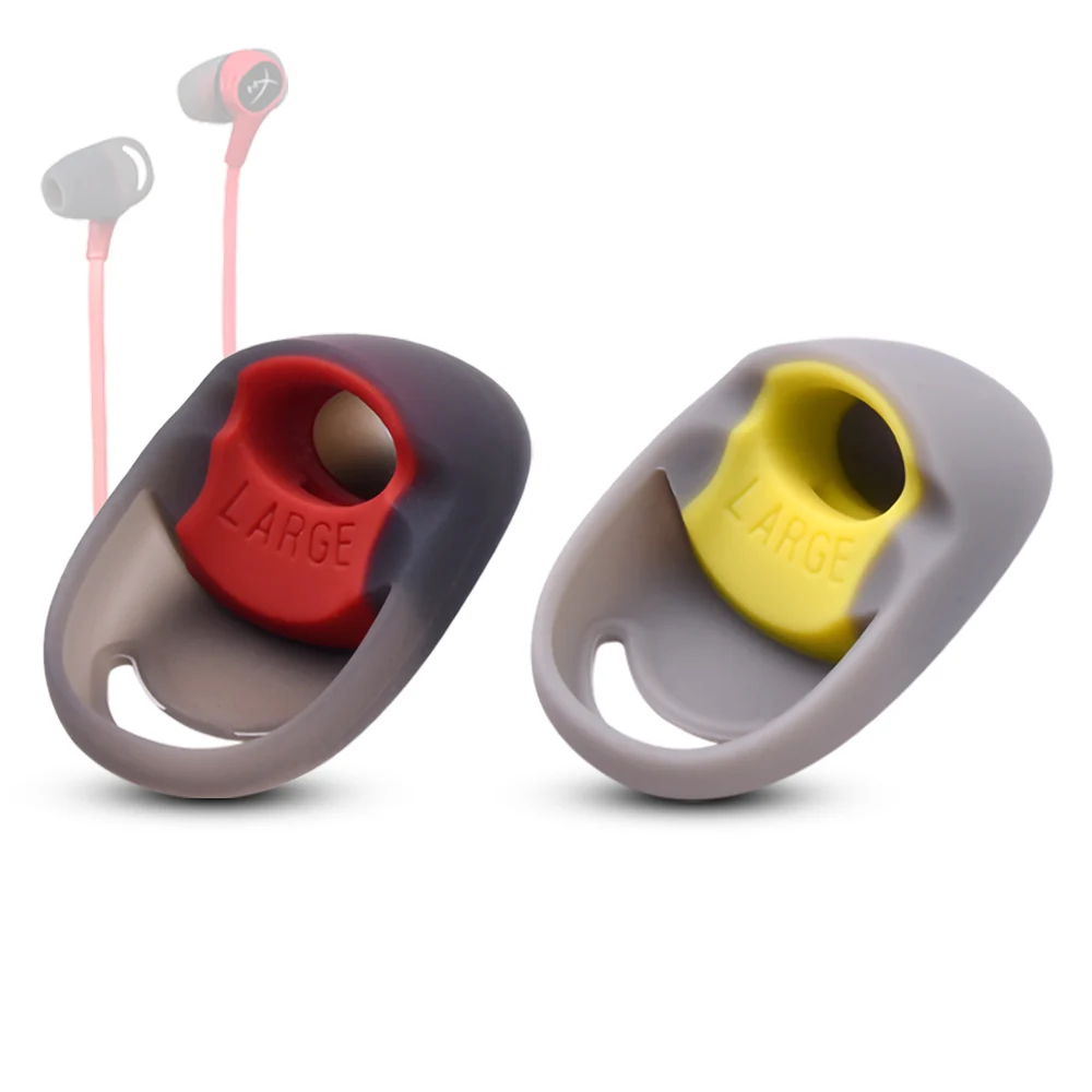 Puntas de silicona para los oídos, 2 unidades, para Kingston HyperX Cloud, HyperX Skylark, anticaída