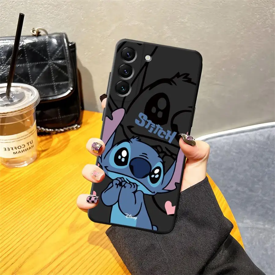 Funda para Honor 8X Magic5Lite X7 70 X5b 200 400 Lite X8 X9a X6 90 funda de teléfono suave negra dibujos animados Disney Stitch - imagen 5