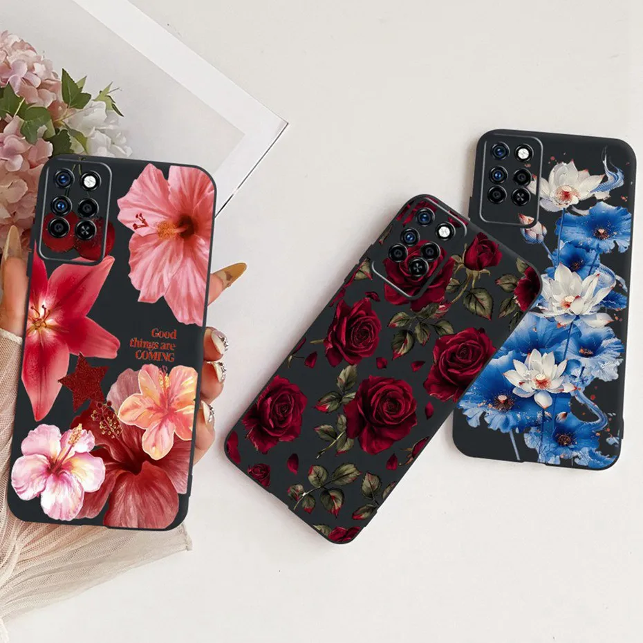Funda de teléfono con estampado bonito para Infinix Note 10 Pro Note10, fundas blandas de silicona negra para Infinix Note 10 10Pro NFC, parachoques - imagen 5