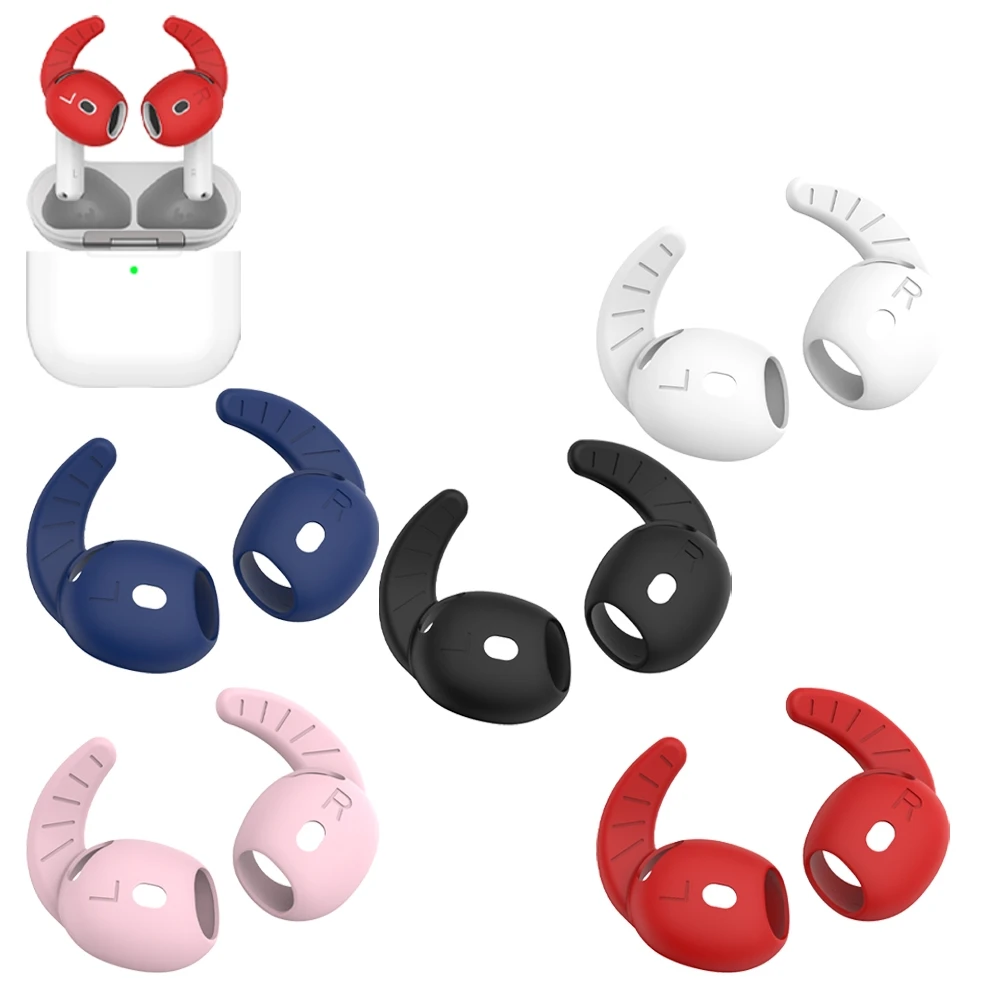 5 pares de ganchos para la oreja para Airpods 4, auriculares suaves antipérdida, fundas protectoras deportivas, puntas para auriculares para AirPods 4