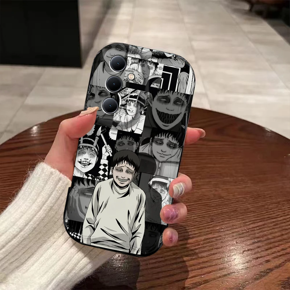 Junji Ito Terror comics 3D Wave funda para Xiaomi Redmi 13C 12 12C 10 10C 9 9C A1 A2 K50 K40 Note 13 12 11 10 Pro Plus 4G 5G - imagen 3