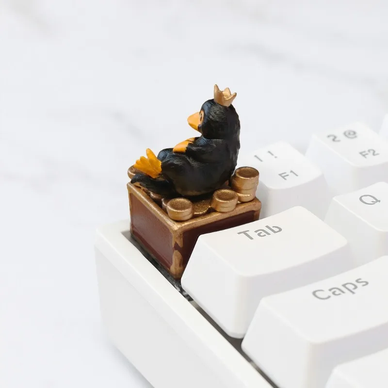 Teclas de resina artesanales de película Original Costom, decoración de escritorio coleccionable 3D, teclas de estatuilla, tapa de tecla de punto bonita para teclado mecánico - imagen 3