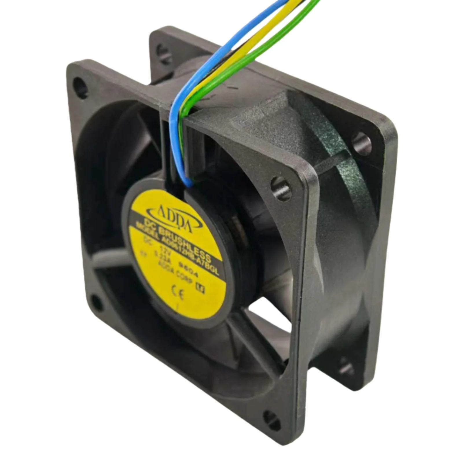 Nuevo para ADDA AD0612HB-A7BGL DC 12V 0.23A 60x60x25mm ventilador de refrigeración de doble rodamiento de bolas 6025 4500RPM 23,2CFM ventilador PWM de 4 cables