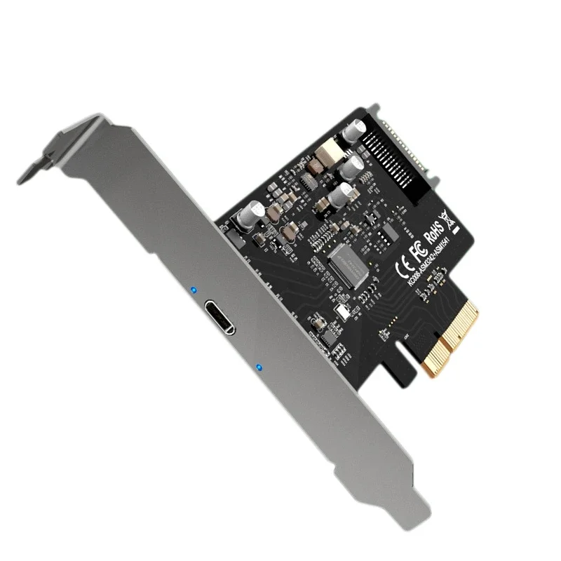 MAIWO PCIE X4 a USB C 3,2 computadora de escritorio 20GBPS fuente de alimentación independiente Sata de alta velocidad adaptador de TYPE-C tarjeta de expansión