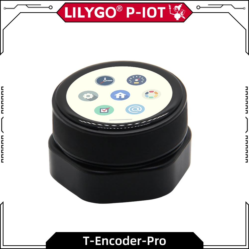 LILYGO® T-Encoder-Pro Codificador rotativo, PLACA DE DESARROLLO DE ESP32-S3, circuito de ESP32-S3R8 CHSC5816, módulo de pantalla táctil AMOLED de 1,2 pulgadas
