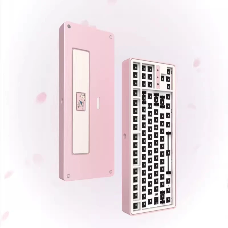 Kit de teclado NEKEYSprig80, junta multimodo inalámbrica personalizada, Kit de teclado mecánico CNC de aluminio de intercambio en caliente, teclado de oficina para juegos - imagen 2