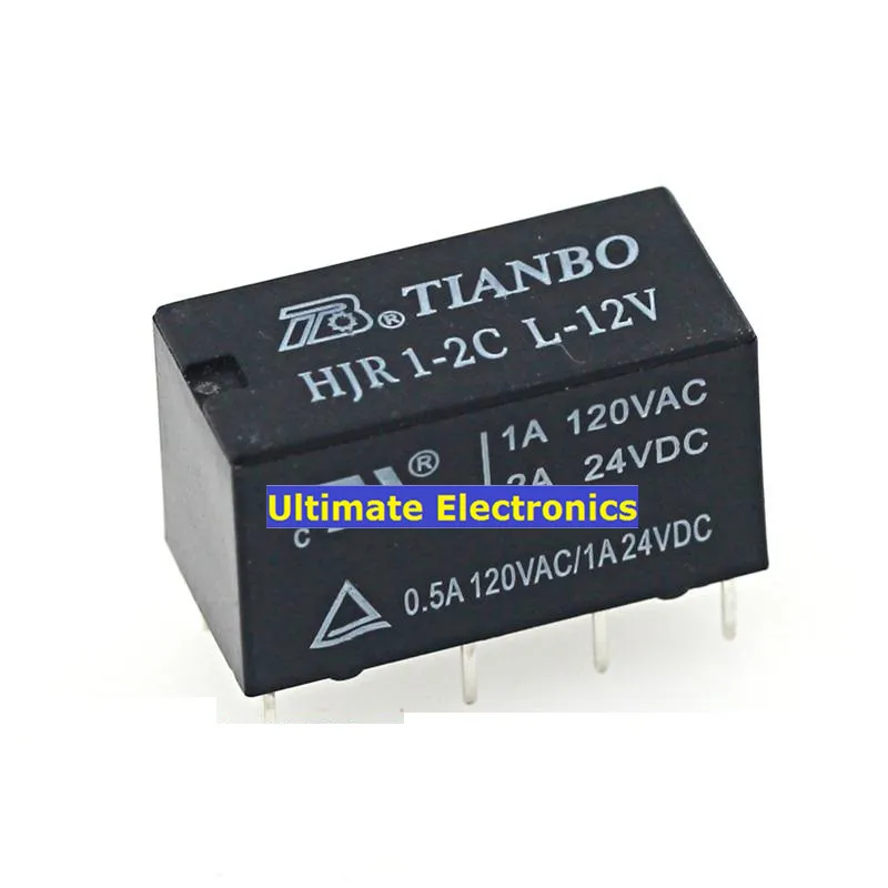 Relé de 10 piezas, HJR1-2C-L-12V, 2A, 8 pies, HJR1-2CL-12V - imagen 3