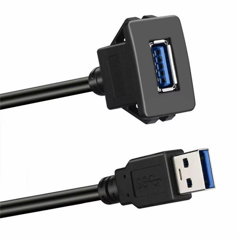 Cable Extensión USB 3.0 Coche Empotrado con Hebilla - 1M - imagen 3