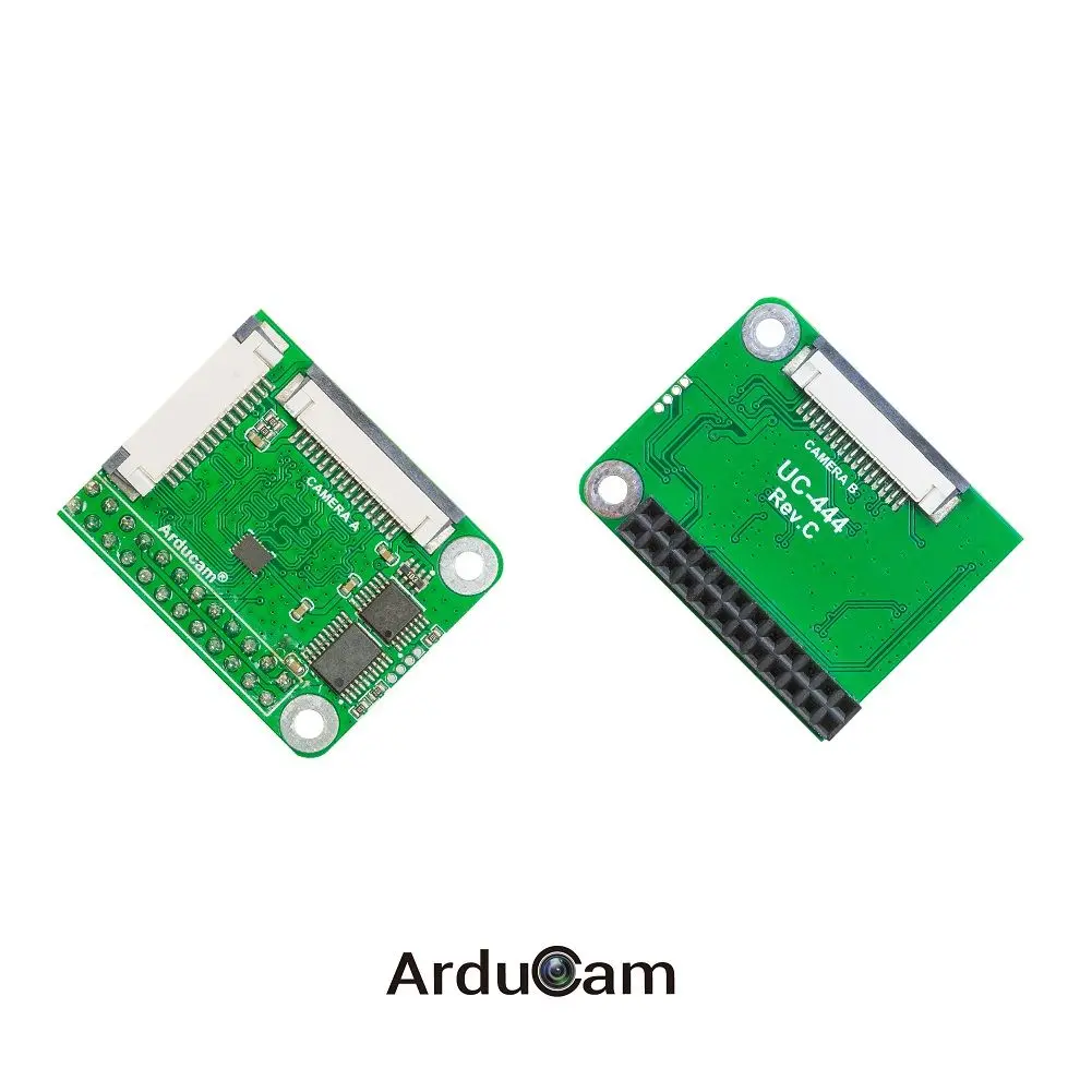 Arducam-Adaptador de cámara múltiple, módulo estéreo Doubleplexer V2 para Raspberry Pi CameraV3, Raspberry Pi Zero, Pi4/3B +/3 - imagen 2