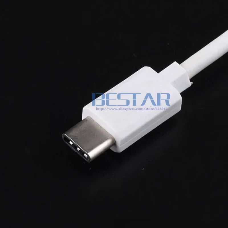 Blanco y negro 100cm 1M Micro USB macho a USB 3,1 tipo c tipo C USB-C macho carga datos Cable de 4 pines para android Huawei - imagen 2