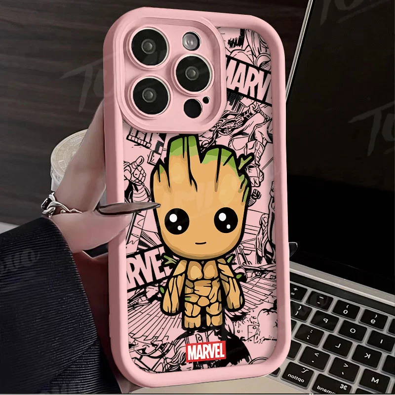 Funda Marvel Groot Pantera Negra para Xiaomi POCO X6 X5 X4 GT X3 NFC F3 F4 F5 F6 M5S C65 M6 Pro 4G 13T 12T 11T 13 12 11 Lite - imagen 4