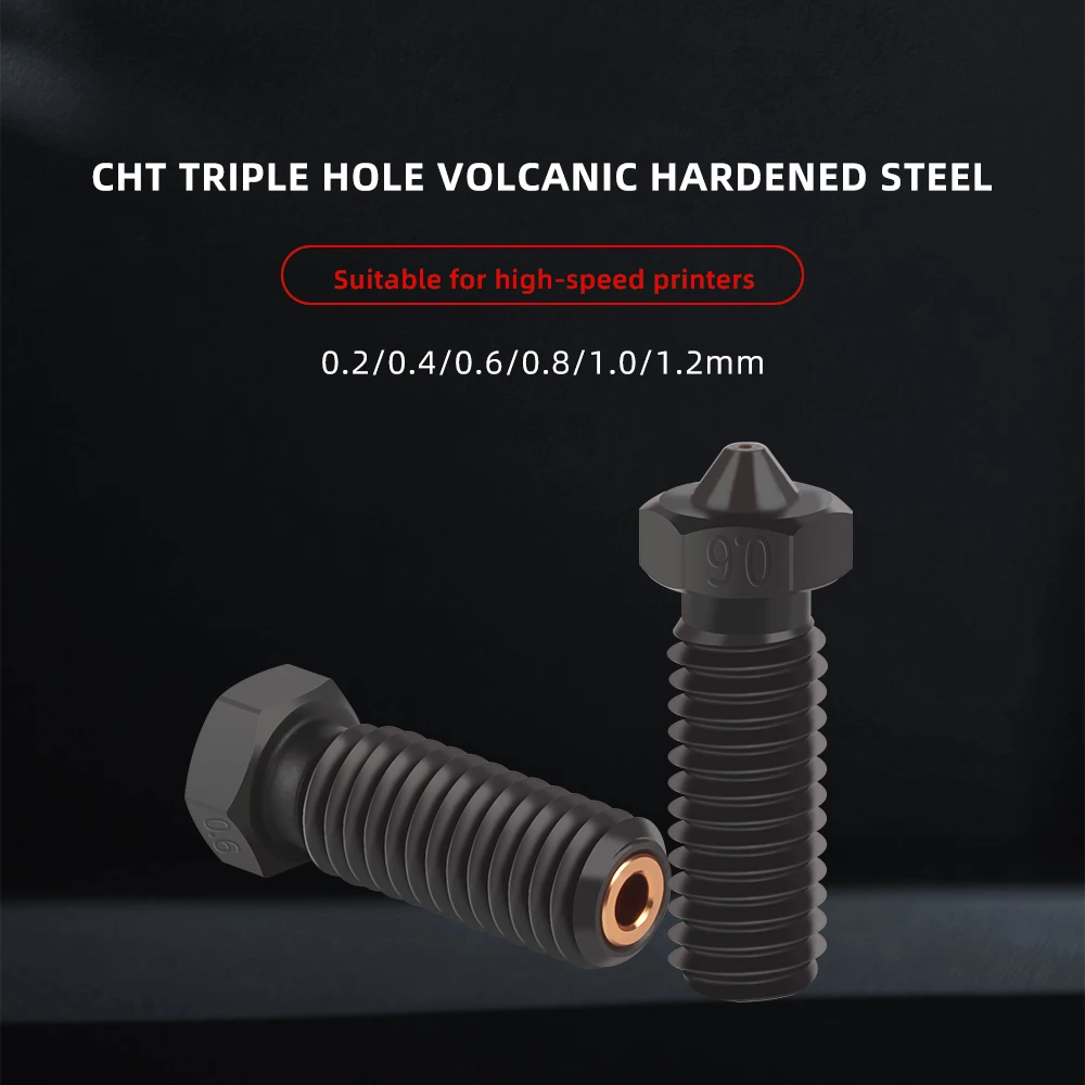 Boquilla de acero endurecido para impresora 3D, clon de alto flujo, 500 °, Sidewinder Artillery Genius Pro Vyper, Hotend - imagen 3