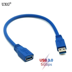 Cable USB 3.0 Extensión Macho-Hembra Azul 5Gbps