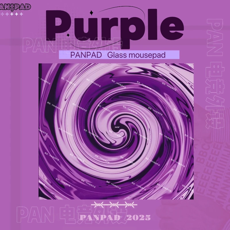 PANPAD-alfombrilla de ratón de vidrio templado para videojuegos, superficie lisa, Base antideslizante, Gel opcional, cobertura completa, accesorios para juegos de escritorio y portátil
