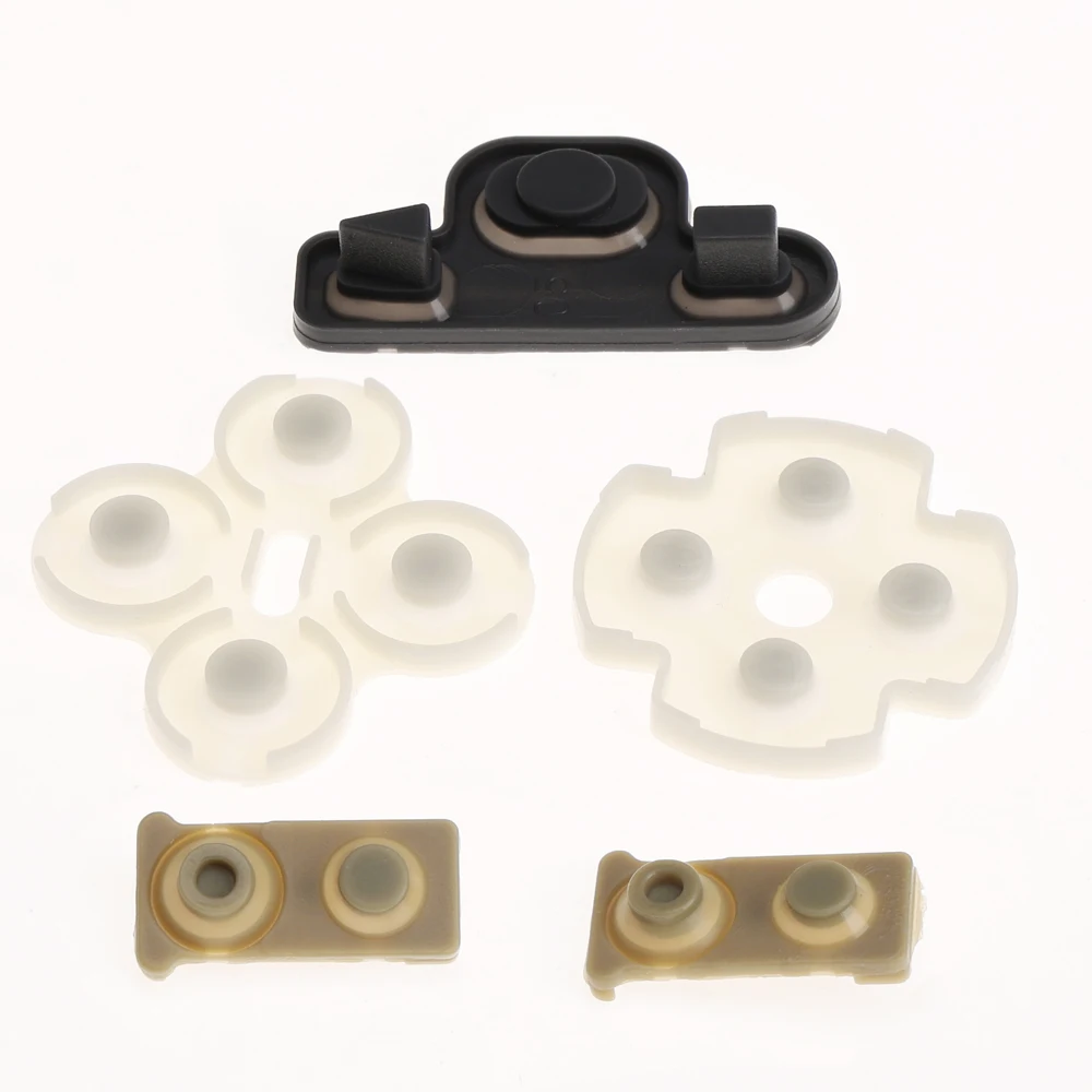 Juego de 10 teclados de botón adhesivo conductor de silicona y goma para controlador de PS3, reemplazo de reparación interior - imagen 5
