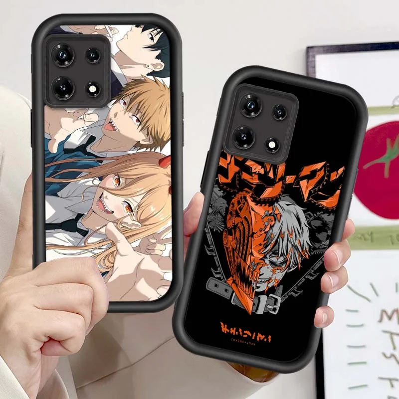Cubierta de Anime para hombre motosierra para Infinix Tecno Pova Spark 3 4 5 6 Go 7 7T 10 10C 20 20C 30 30C Pro Plus Neo Eye escalera funda de teléfono