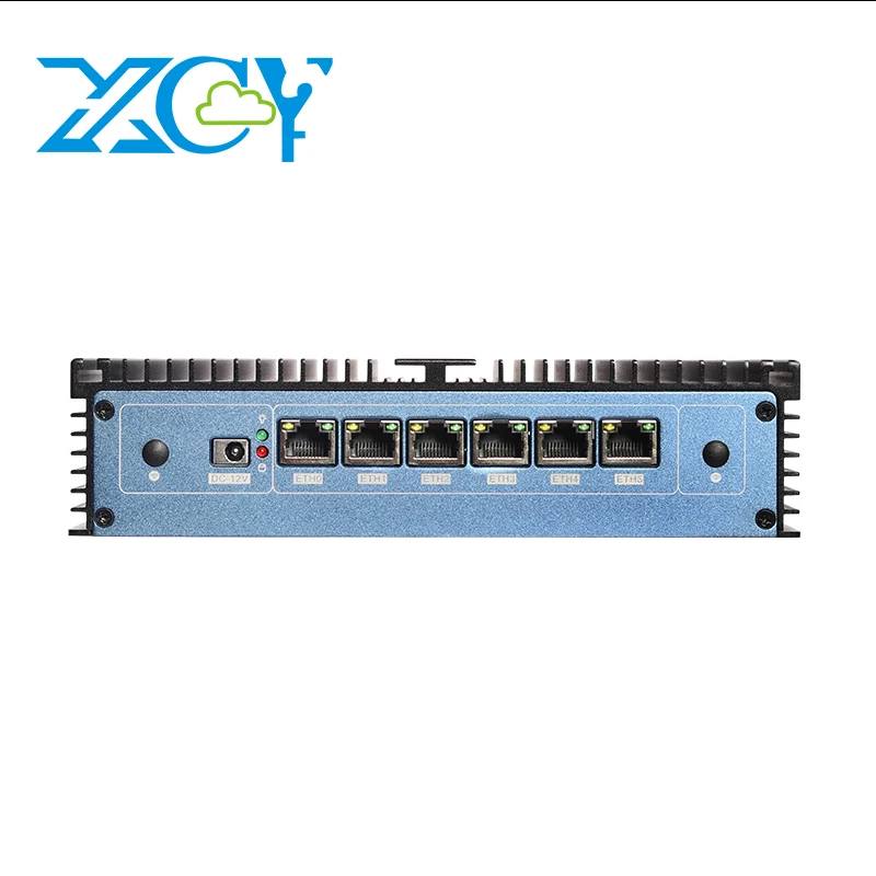 Mini PC Firewall Aparato Intel Celeron 3865U 8x Gigabit Ethernet Soporte Windows Linux Debian Pfsense Opnsense