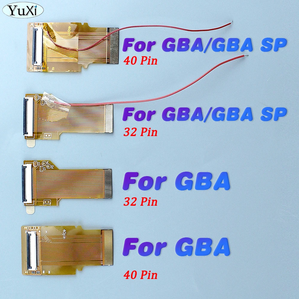 Cable de cinta de piezas para GameBoy Advance SP, adaptador de iluminación trasera de 32 y 40 Pines, Flexible, para GBA SP AGS 101