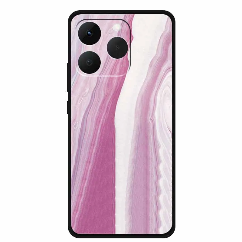 Para OPPO Realme 15T 5G 6,57 "funda nueva textura de mármol colorido silicona suave TPU cubierta negra para Realme 15T 5G carcasa de teléfono 15 T - imagen 3