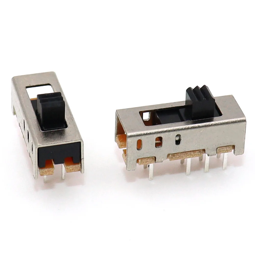 Interruptor de palanca de tres velocidades, 100 piezas, SS23E06G3, sistema de sonido de juguete de color, doble fila, seis Pines, interruptor de tres velocidades - imagen 4