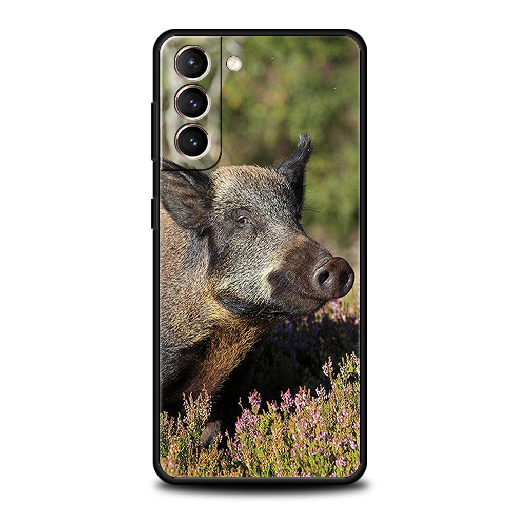 Funda de teléfono Animal jabalí para Samsung Galaxy S25 S24 S23 S22 Ultra S20 S21 FE 5G S10 S9 Plus S10E, funda suave de TPU - imagen 2