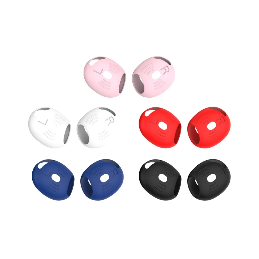 5 pares de puntas de silicona para AirPods 4 generación, almohadillas antideslizantes, tapones para los oídos, tapones para los oídos, anticaída, antialérgicos, auriculares - imagen 2