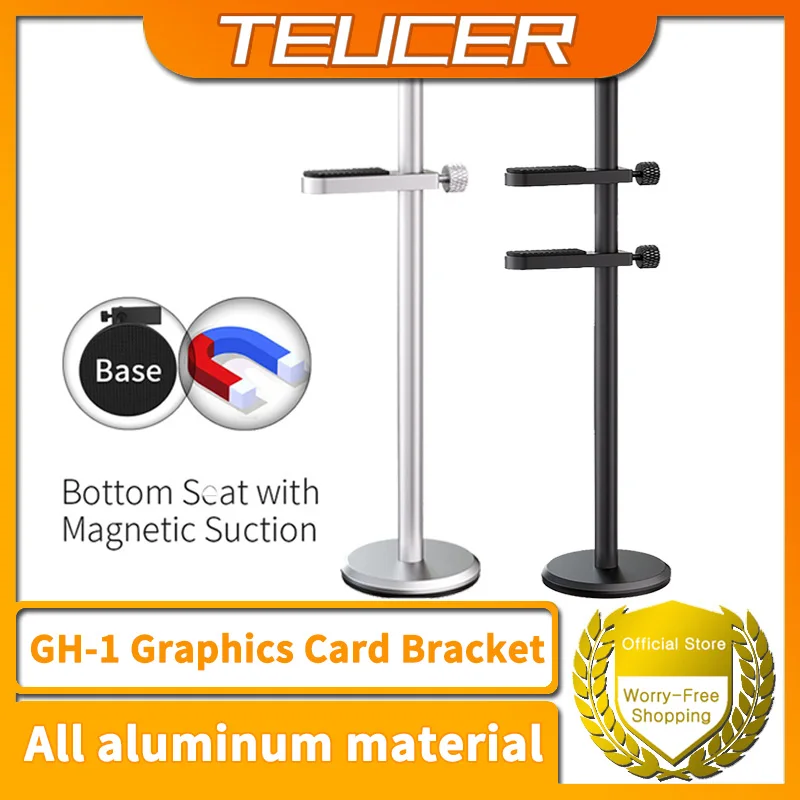 TEUCER GH-1 GPU soporte Jack PC de escritorio soporte de carcasa de aleación de aluminio soporte de vídeo gráfico Kit de refrigeración soporte para tarjetas de vídeo