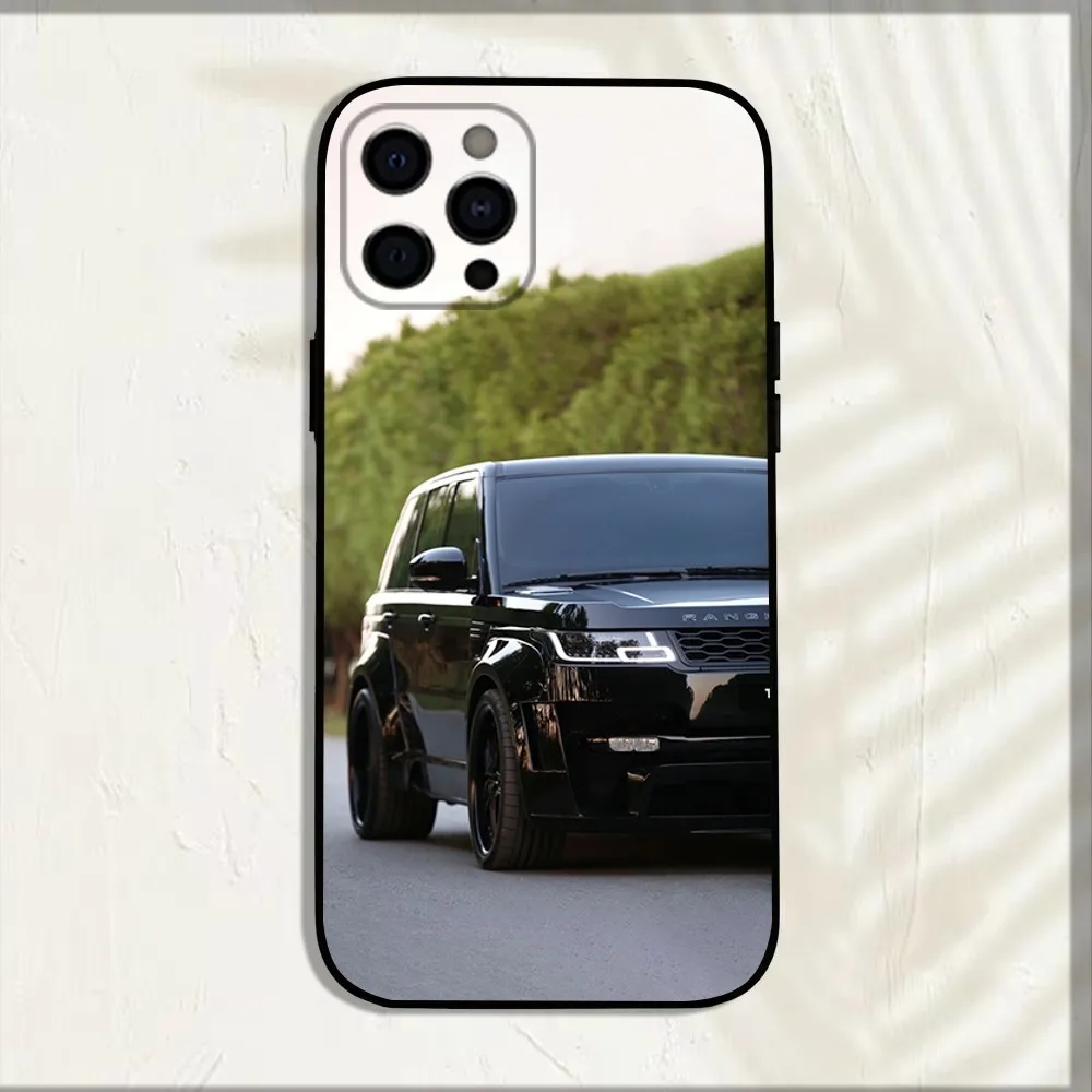Funda de teléfono SUV Car R-Range Roveres para iPhone 16,15,14,13,12,11,Pro,X,XS,Max,XR,Plus,Mini cubierta negra suave - imagen 2