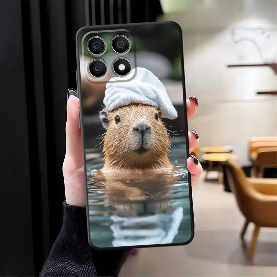 Funda para Honor X7 X9a X8 X5b Magic5Lite 70 90 8X X6 200 400 Lite, Funda para Teléfono con Diseño de Capibara - imagen 5