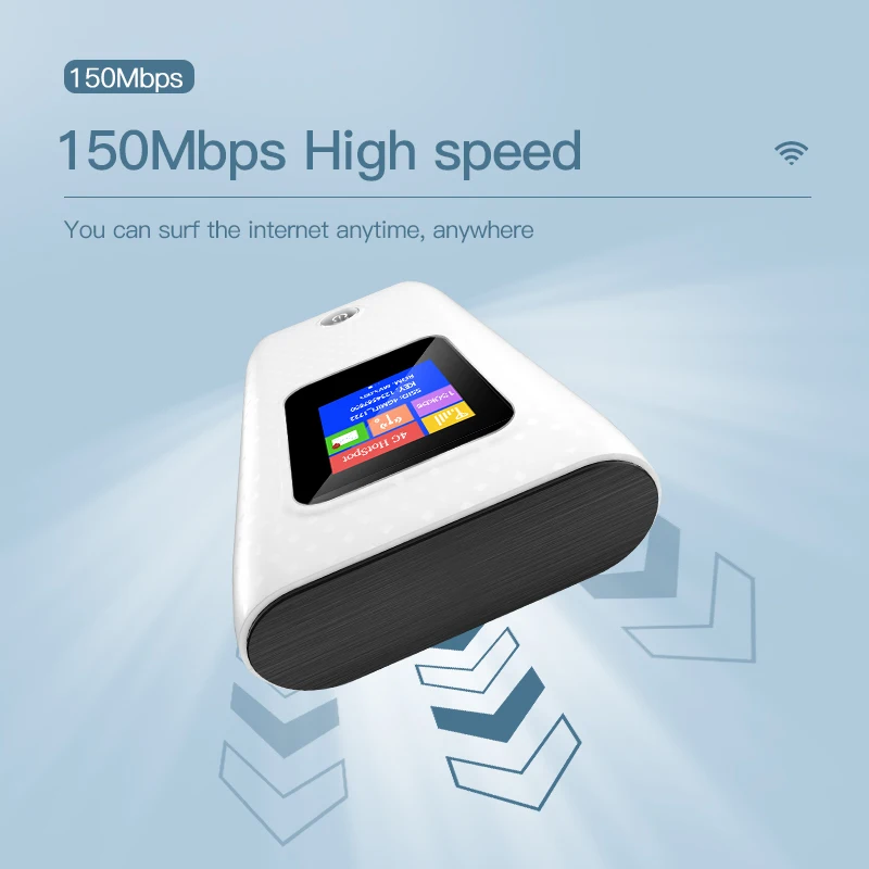 KuWfi-enrutador 4G Lte, módem portátil Wifi inalámbrico de 300Mbps, Mini punto de acceso para exteriores, Wifi de bolsillo, repetidor de ranura para tarjeta Sim, 6000mah - imagen 4