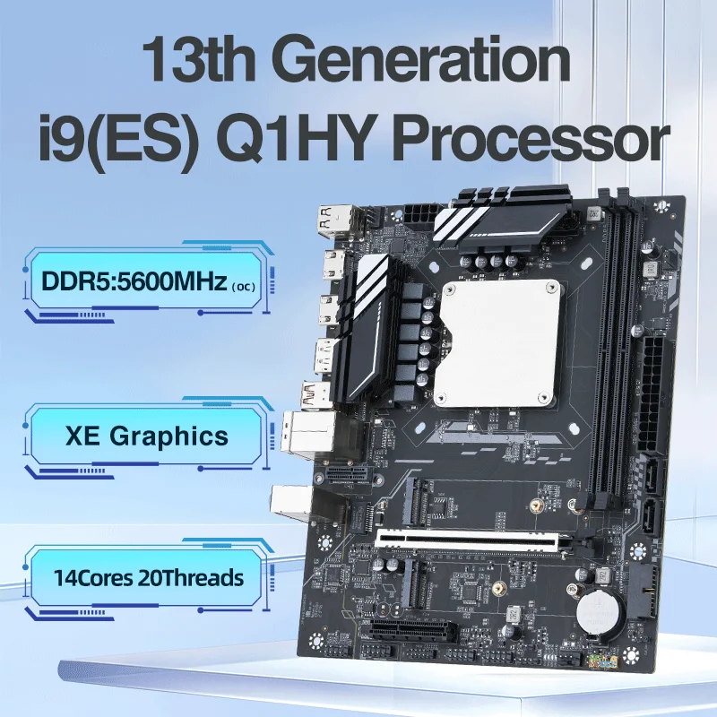 Q1HY ES 0000 Consulte la placa base de computadora para juegos DIY i9 139** con el tercer kit integrado Interposer Core CPU 14C20T DDR5 de escritorio - imagen 2