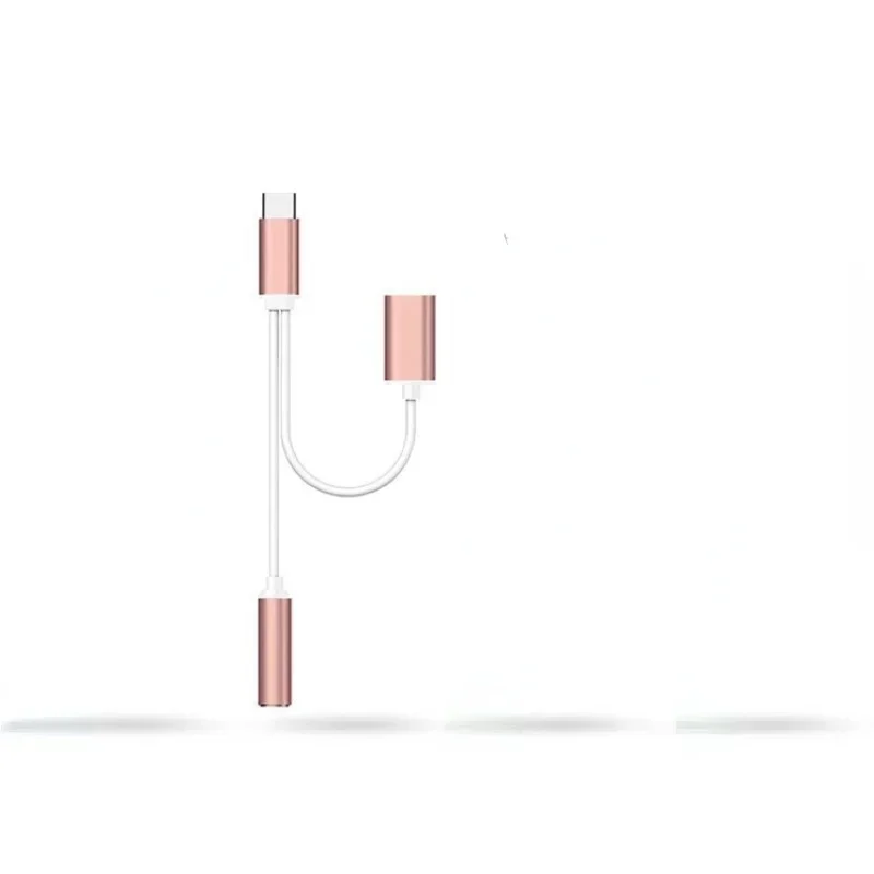 2 en 1 tipo C a 3,5 adaptador de auriculares Audio tipo c a conector AUX USB C de 3 mm - imagen 5