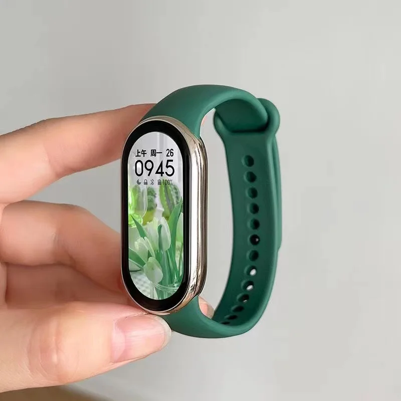 Correa de reloj deportivo para Xiaomi Mi band 10-NFC, repuesto de correa miband10, pulsera oficial de silicona smart mi band 9-8 Accesorios
