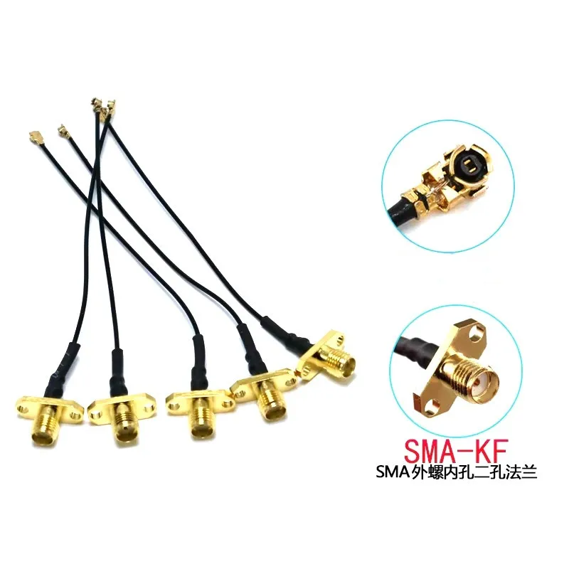 Antena WiFi Pigtail de 5 piezas, Cable SMA hembra para montaje en Panel a Ufl./IPX RF1.13, Cable para Dron FPV RC modelo multicóptero