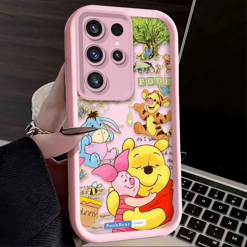 Funda de silicona Disney Winnie Pooh Piglet para Samsung Galaxy S25 S24 S23 Ultra S22 S21 Plus FE 5G A54 A34 A14 A73 A53 A33 5G - imagen 3
