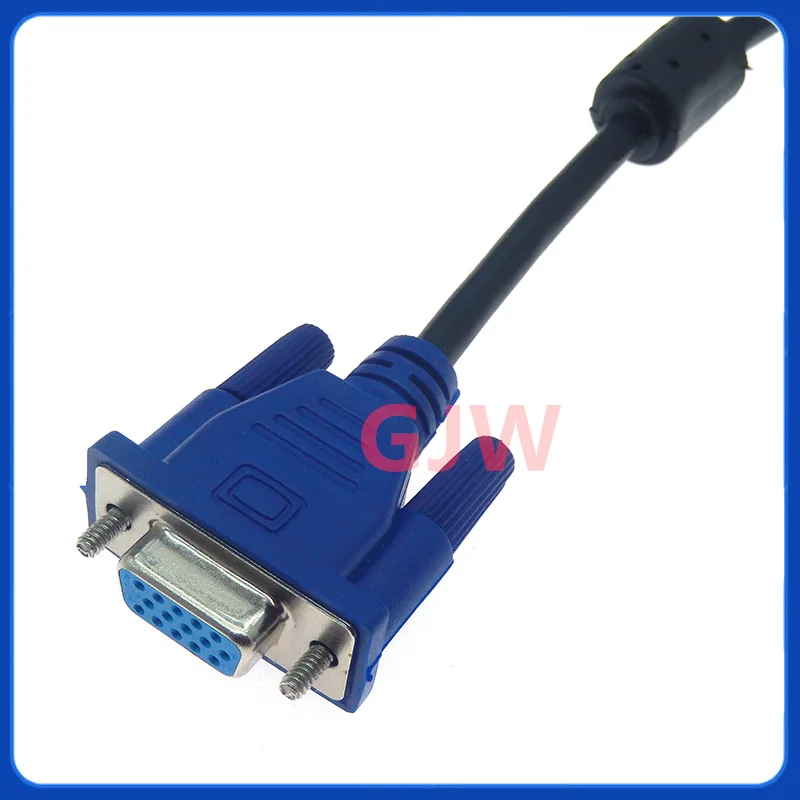 1 Uds Cable VGA macho a hembra blindaje trenzado alta Premium HDTV VGA ordenador Tv pantalla señal Cable corto 1,5 m - imagen 3