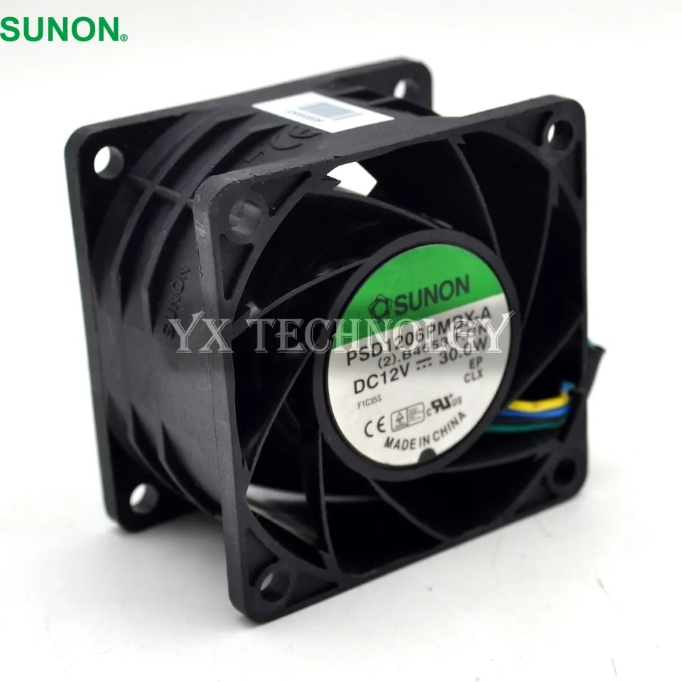 Ventilador de refrigeración de refuerzo de alta velocidad para SUNON New PSD1206PMBX-A 6038, 12V, 30W, 60mm, 60x60x38mm