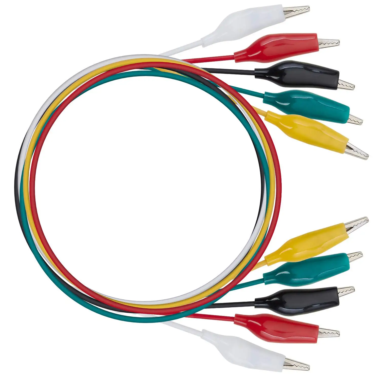 10 Uds. Pinzas de cocodrilo de 50cm y 35mm cables de prueba eléctricos con pinzas de cocodrilo, cables de puente de estampado para pruebas eléctricas - imagen 3