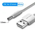 DC to 3.5mm White
