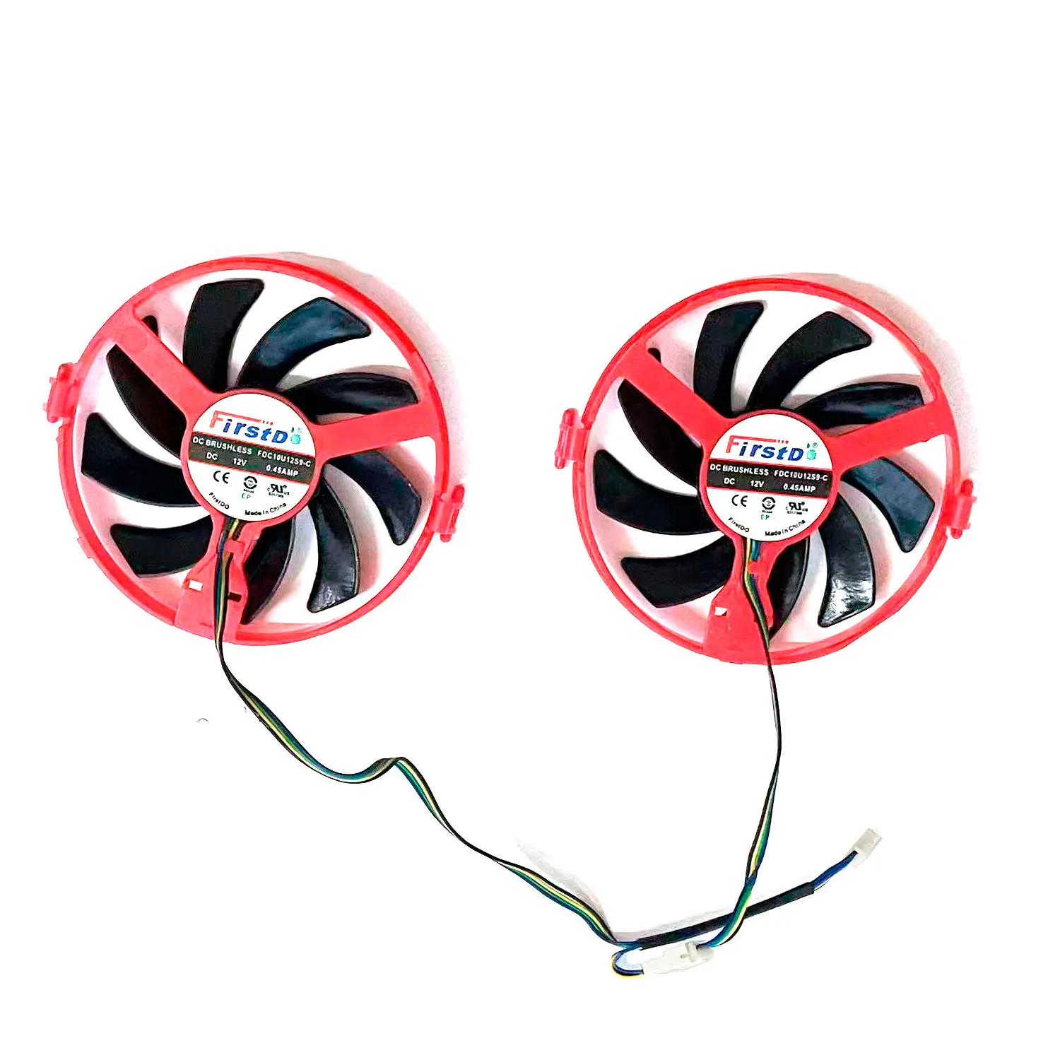 Nuevo ventilador GPU FDC10U12S9-C 4PIN RX460 para XFX Radeon RX 460 ventilador de refrigeración de tarjeta gráfica de refrigeración dual - imagen 5