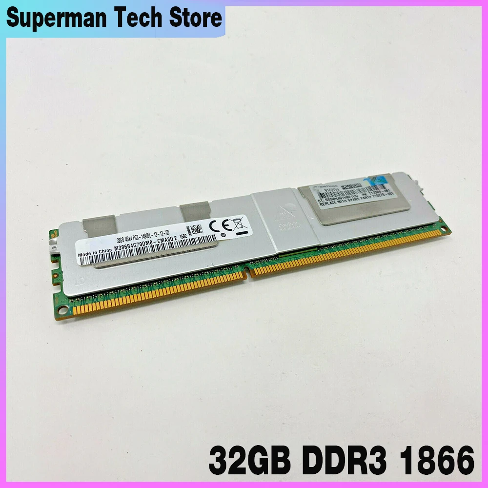 1 Uds 708643-B21 712384-081 715275-001 PC3-14900L ECC REG LRDIMM memoria de servidor de alta calidad envío rápido 32GB DDR3 1866 - imagen 2