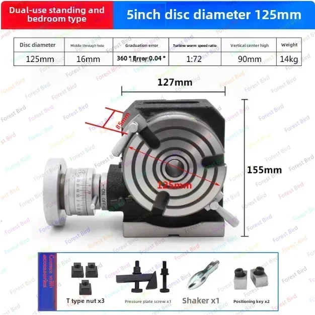 5inch diameter 125mm