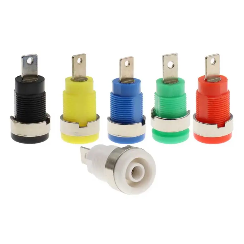 Cltgxdd multímetro de poste de encuadernación, instrumento de enchufe Banana, Conector de sonda de prueba de Terminal forrado de alto voltaje, 4MM, 1 unidad - imagen 2