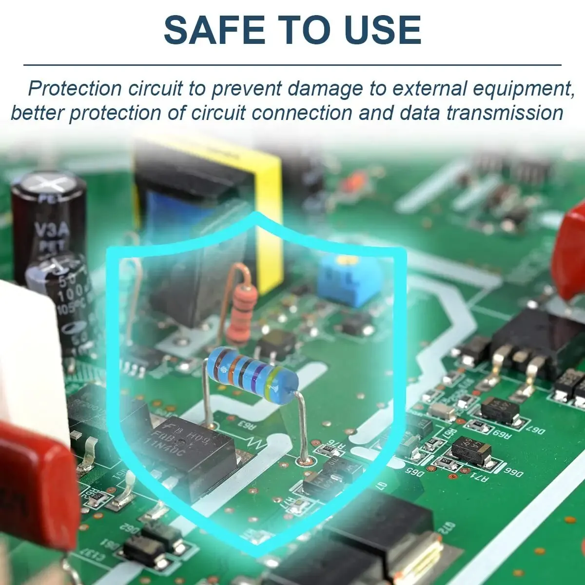 Kit surtido de resistencias de película metálica de 600 piezas, 30 valores, resistencia de película metálica, 1/4W, 1ohm-10Mohm, tolerancia de 1% - imagen 5