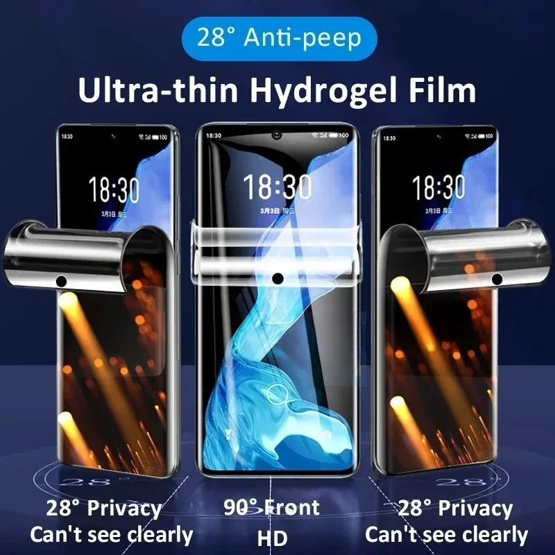 Película de hidrogel de privacidad para Samsung Galaxy, Protector de pantalla para A05, A15, A25, A35, A55, A04, A14, A24, A34, A54, F04, F14, F34, F54, A52, 3 unidades - imagen 2